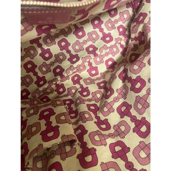 Gucci Canvas Top Handle large Tote PINK authentic - Picture 8 of 11